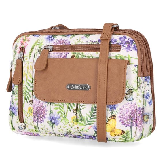 Ziy Triple Compartment Crossbody Bag, Secret Garden <3 - Picture 1 of 5